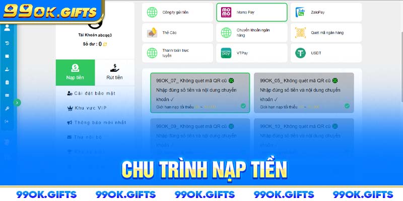 Chu trình nạp tiền 